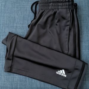 Men's dark grey Adidas athletic shorts